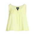 thumbnail image 5 of Scoop Women's and Women's Plus Flowy Cotton Tank Top with Lace Trim, Sizes XS-4X, 5 of 5