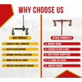thumbnail image 6 of 3/8" - 1/2" Torque Drive Load Binder with Heavy-Duty Grab Hooks 9,200 lbs WLL - Tie Down Hauling Chain Speed Binders for Flatbed Truck Trailer, 6 of 12