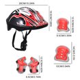 thumbnail image 4 of Seguridad para Conjunto Rodilleras Y Coderas Equipo Protección Niñas () Rojo, 4 of 6