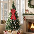 thumbnail image 3 of Liyamei Wreath Bow Bow Ribbon Bow Wreath Festive Home, 3 of 3