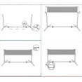 thumbnail image 4 of Yeacher Portable Adjustable Badminton Net Rack Set Multi-function Volleyball Net Bracket Extending Net Rack with Folding -rust Steel Badminton Training, 4 of 7