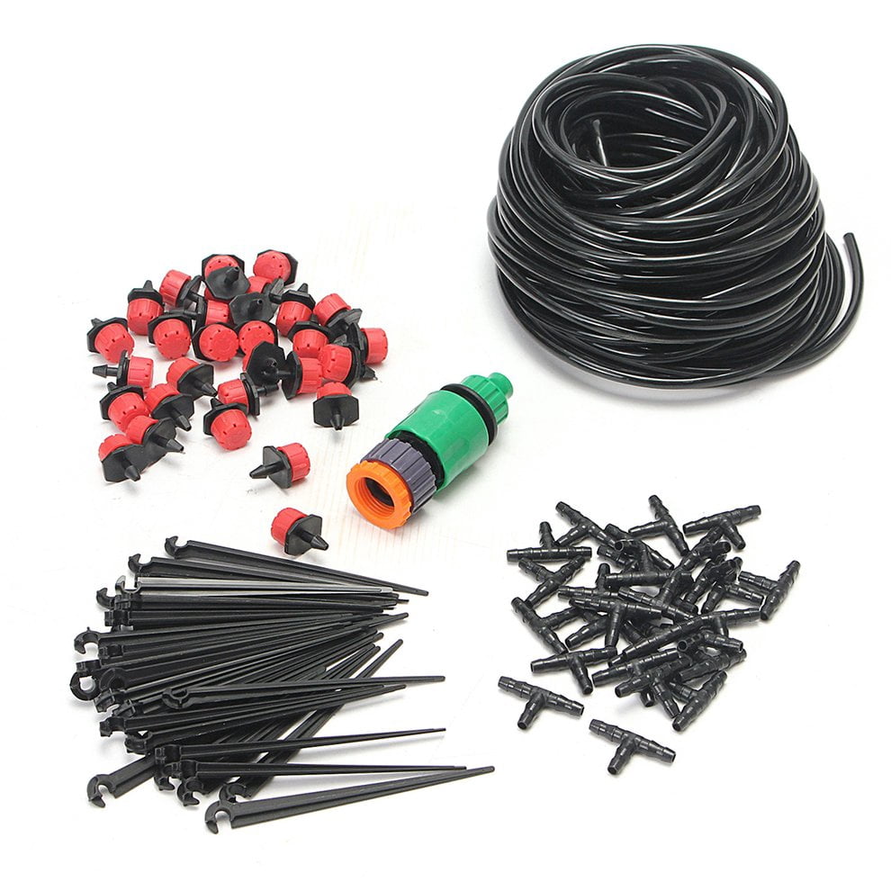 25 Meters DIY Drip Irrigation System Automatic Self Watering Garden Hose Micro Drip Garden Watering Hose System