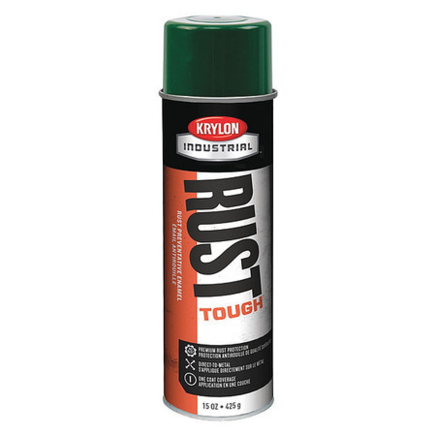 KRYLON INDUSTRIAL K00379007 Rust Preventative Spray Paint, Dark Green, Gloss, 14 oz. Walmart