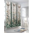 thumbnail image 5 of Vintage Dragonfly Waterproof Fabric Shower Curtain, Pastoral Botanical Teal Spring Summer Shower Curtain for Bathroom Curtains Bathtubs Hotel Washable Shower Curtains with 12 Hooks Extra Long 72x84, 5 of 6