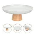 thumbnail image 3 of Monyance wood dessert tray Bowl Cake Dessert Stand Fruit Holder Display Tray Footed Serving Centerpiece Plate Dome Appetizer Dish Basket Salad Nuts(7.87X7.87X3.54Inches), 3 of 10