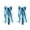 Blue, variant on Boot Charms for Womens Cowteen Boot Accessories Detachable Shoe Charms with Lace Bowknot for Campus Holiday Accessory 2 PC