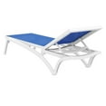 thumbnail image 3 of Compamia Pacific Chaise Lounge with Blue Sling in White, 3 of 11