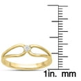 thumbnail image 5 of SuperJeweler Split Shank Diamond Solitaire Promise Ring In Yellow Gold For Women, 5 of 6