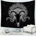 thumbnail image 1 of Magic Sheep Trippy Divination Black And White Wall Tapestry, 1 of 4