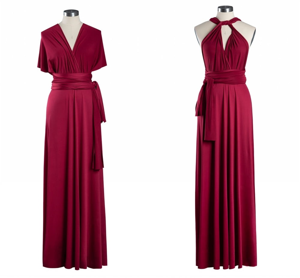 infinity dress maroon