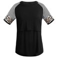 thumbnail image 4 of Pompotops T-shirt de Maternité Imprimé Léopard Décontracté d'Été pour Femmes, 4 of 6