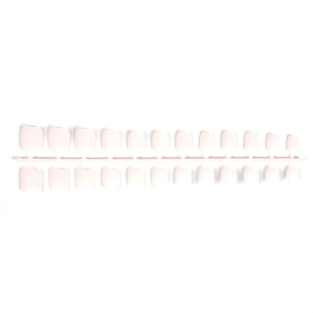 Qarigey 24 piezas de uñas postizas acrílicas de estilo francés color carne CE011411-20