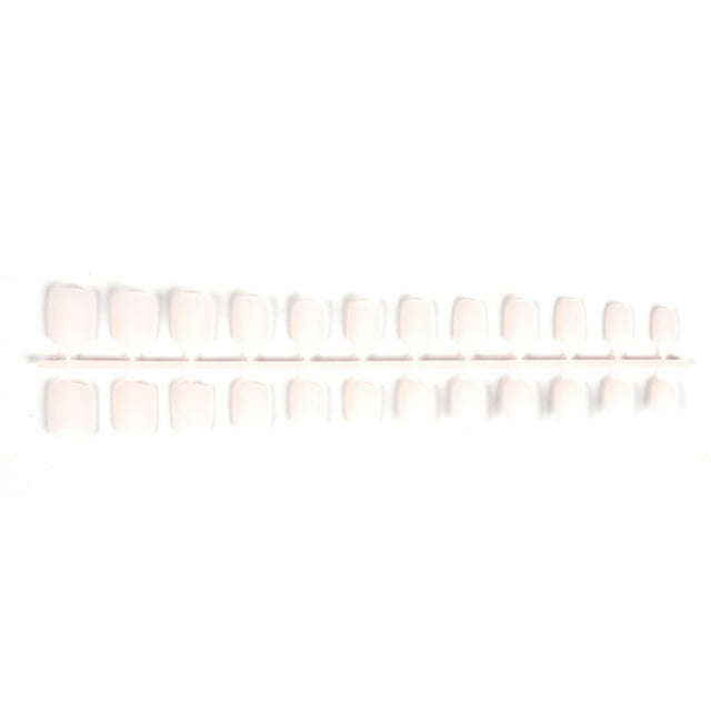 Qarigey 24 piezas de uñas postizas acrílicas de estilo francés color carne CE011411-20