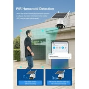 LS VISION 4MP WiFi Solar Wireless Security Cameras System CCTV Waterproof Outdoor PTZ
