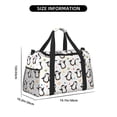 thumbnail image 3 of Kdxio Colorful Hearts Penguin Travel Duffel Bag Gym Bag Weekender Travel Bag Gym Bag for Women &Men Airplane Travel Essentials for Flying, 3 of 7