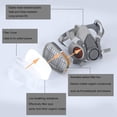 thumbnail image 2 of 6200 Respirator Mask with Filters for Painting, Dust, Welding, Resin, Fume and Organic Vapor Gas, 2 of 7