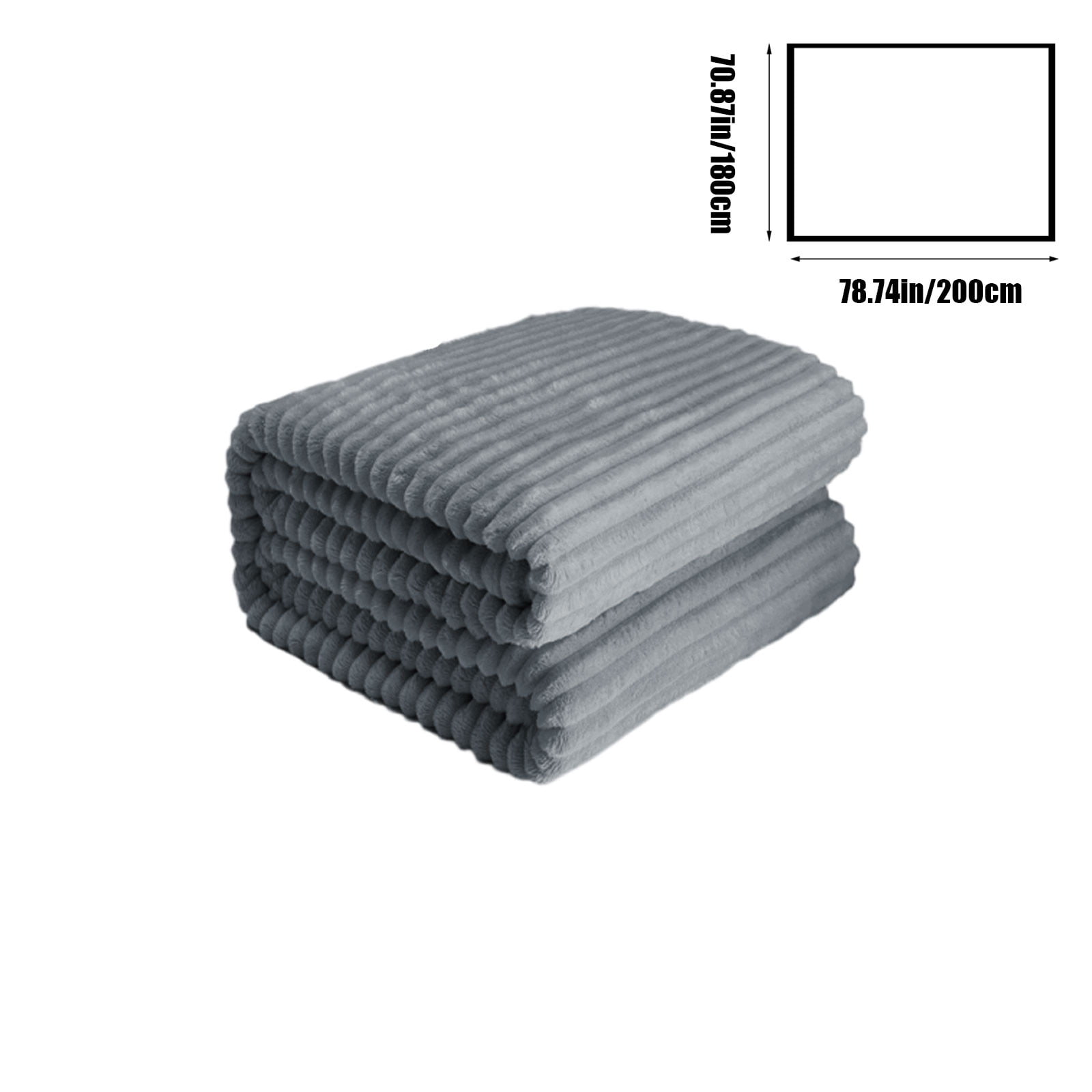 YIMWNYI Double Layer Raschel Blanket, Super Warm and Cozy Fleece for Winter Nights, Stylish Striped Design, Perfect for Beds, Sofas, and Cozy Moments