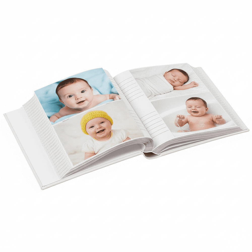 Giftsforyounow Personalized Welcome Baby Floral Print Pink Leatherette Photo Album Baby Girl Keepsake
