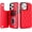 Red, variant on HCTian for iPhone 15 Luxury Leather Wallet Card Phone Case Flip Stand Cover