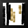 thumbnail image 2 of Roberts, Ellie 12x12 Black Modern Framed Museum Art Print Titled - Vertical Black and Gold I, 2 of 5