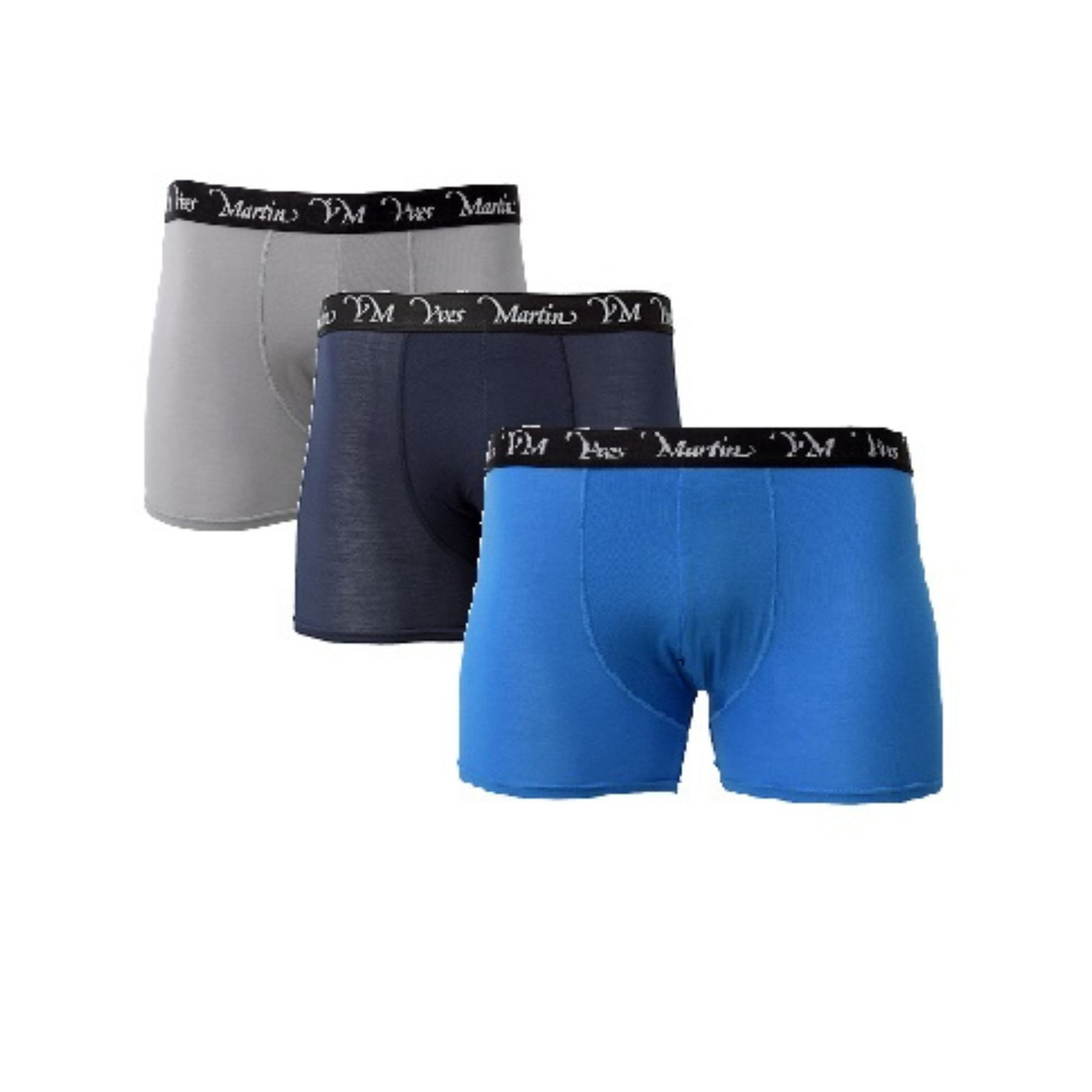 Yves Martin Men's 3Pack Modal Boxer Briefs