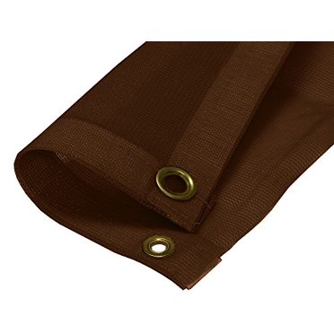Bâche en Maille Marron 6 Pieds 6 Pouces X 19 Pieds 6 Pouces