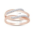 thumbnail image 5 of AFFY 0.14CT Moissanite Infinity Wedding Ring Guard Enhancer for Women 14K Rose Gold over Silver-8.5, 5 of 6
