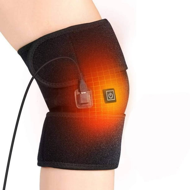 Knee Heating Pad, USB Heating Knee Brace Support for Arthritis, Heated Knee  Wrap Thermal Therapy to Warm Joint Relief Pain of Knee Stiff, Arthritis,  Strains, Fits Men and Women Knee Calf Leg