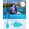 thumbnail image 3 of Telescoping Emergency Paddle 21''-42''/26''-54'' Aluminum Shaft for Kayaking Boating Canoeing  Tubing, 3 of 6
