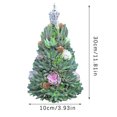 thumbnail image 2 of De Árbol De Navidad Con Resina De Estrella Suculentas Artificiales Realistas Plantas Adorno De Escritorio Decoración De Navidad Regalos sonducket HA040740-01, 2 of 6