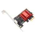 thumbnail image 1 of PCI Express Ethernet Adapter, Error Correction Efficient RJ45 LAN 10 100 1000 25000 Mbps PCI Express Ethernet  Interface Card  for Household, 1 of 7
