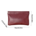 thumbnail image 3 of hulanddfd Jewelry Travel Bag, Faux Leather Snap-Close Coin Purse Small Makeup Bag for Purse, 3 of 6