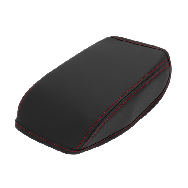 Protección de la Funda del Reposabrazos del Automóvil para VW Golf 8 MK8 GTI GTD GTE 2020-2024, Protector de la Tapa de la Consola Anti-Rasguños, Protección del Reposabrazos Negro Rojo