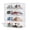 Clear-8 pack, variant on XX-Large Shoe Sneaker Storage Boxes for Size 14, Stackable & Thicken Clear Plastic Shoe Organizers 1Pack for Entryway Closet Under Bed, Shoe Storage Cabinets Container Display Case w/ Magnetic Door
