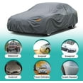 thumbnail image 6 of 16 Layers Car Cover for Sports Coupe Small Car Waterproof All Weather0 Fit Coupe Length 194-202 inch, 6 of 8