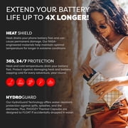 PHOOZY Thermal Phone Case - Apollo II Series : Cell Phone Pouch with AGION Lining Prevents Overheating, Extends Battery Life, Provides Drop Protection and Floats in Water (LARGE - GOLD)