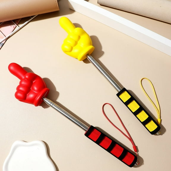 ROSENICE Teacher Hand Pointer with Extendable Design and Soft Handles for Classroom Teaching Use Made of Plastic