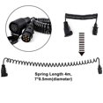 thumbnail image 2 of 2x 12V 7 Pin Enchufe de Remolque 13 Pin Adaptador de Enchufe Cableado Conector shamjiam Enchufe de remolque a enchufe de remolque, 2 of 7