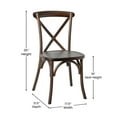 thumbnail image 6 of Flash Furniture HERCULES Series Stackable Mahogany Wood Cross Back Chair, 6 of 13