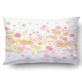 thumbnail image 1 of Confeti de oro rosa ABPHQTO círculo decoración funda de almohada 50x75 cm, 1 of 1