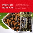 thumbnail image 3 of Japanese Nori Maki Arare Rice Crackers with | Glutinous Rice, Soy Sauce, Wheat, and Seaweed | Crispy and Savory Cracker Snacks, Seaweed Flavor, 5 Oz, 3 of 5