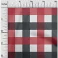 thumbnail image 1 of oneOone Georgette Viscose Gray Fabric Gingham Check Craft Projects Decor Fabric Printed By The Yard 42 Inches Wide, 1 of 4
