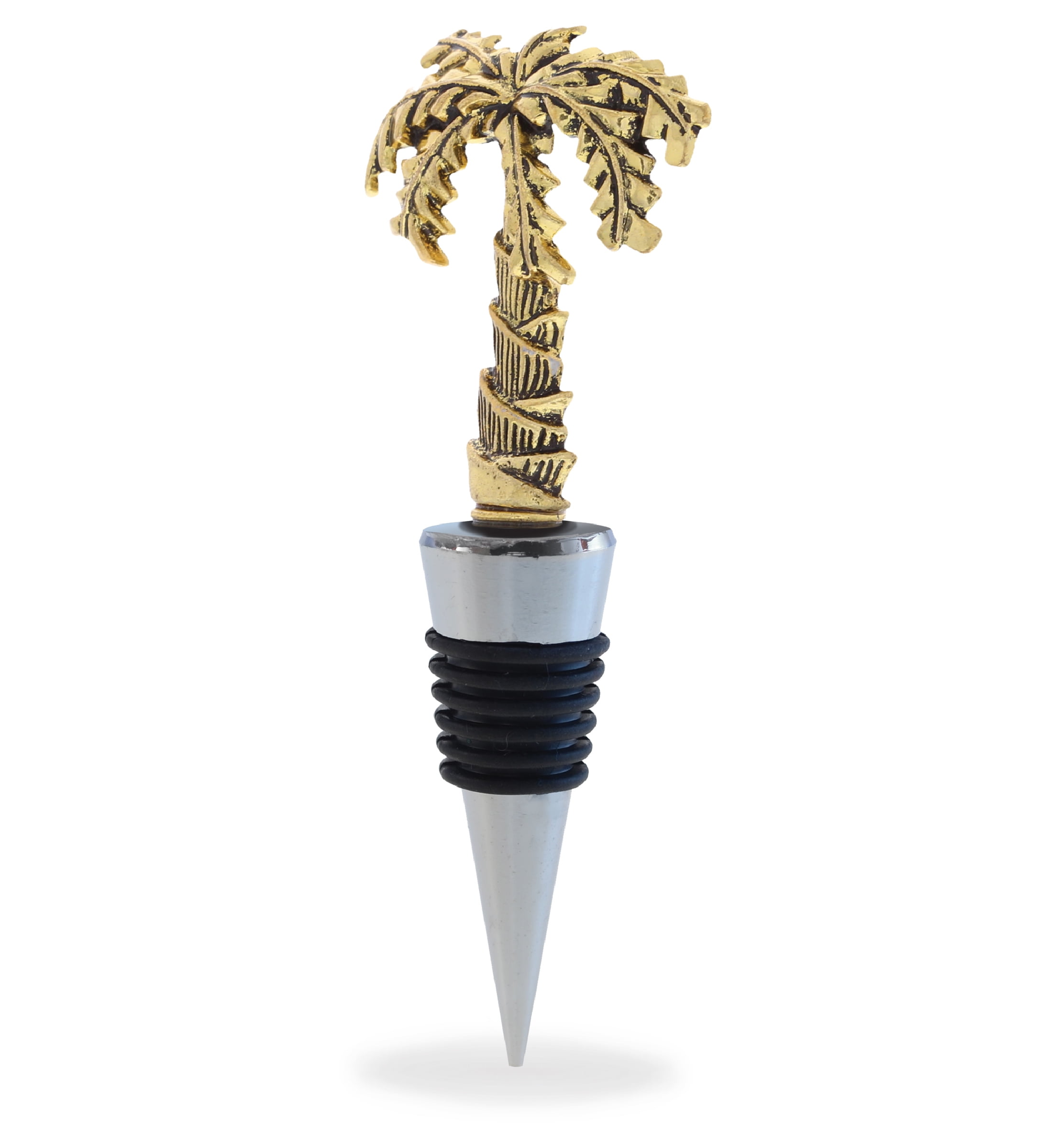 Cheers Metal Wine Stoppers 5 Inch, Cute Kitchen Decor Champagne Bottle