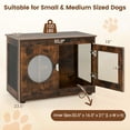 thumbnail image 6 of Barara King Dog House with Translucent Window and Lockable Door, Pet House for Small and Medium Dogs, Rustic Brown, 6 of 8