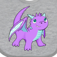 thumbnail image 4 of Inktastic Cute Baby Purple Dragon Boys or Girls Baby Bib, 4 of 4