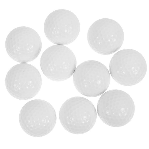FUTUREORYY Wear Resistant Practice Golf Balls White 10Pcs 1.7In