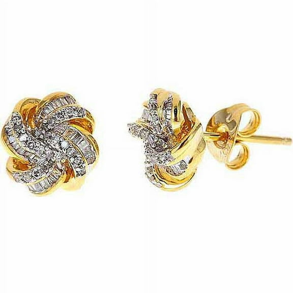 1/8 Carat T.w. Round White Diamond Sterl