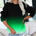 thumbnail image 2 of ShomPort Women's Gradient Color Oversized Sweatshirt Crewneck Long Sleeve Pockets Pullover Fall Casual Clothes, 2 of 6