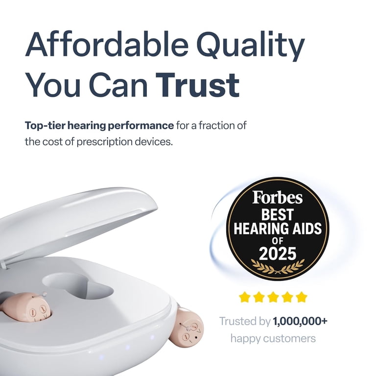 Free Shipping! Audien Hearing Atom One Rechargeable OTC In-the-Ear