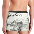 thumbnail image 3 of Uemuo Summer Vacation Scene With Camping Van Pattern Men's Boxer Briefs,Trunk Anti-Chafing,Comfortable, Durable, and Stylish Underwear-Medium, 3 of 9